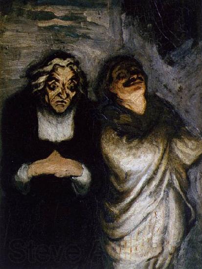 Honore  Daumier Scene from a Comedy Germany oil painting art